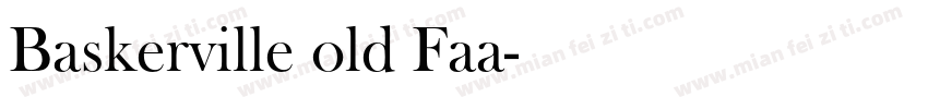 Baskerville old Faa字体转换